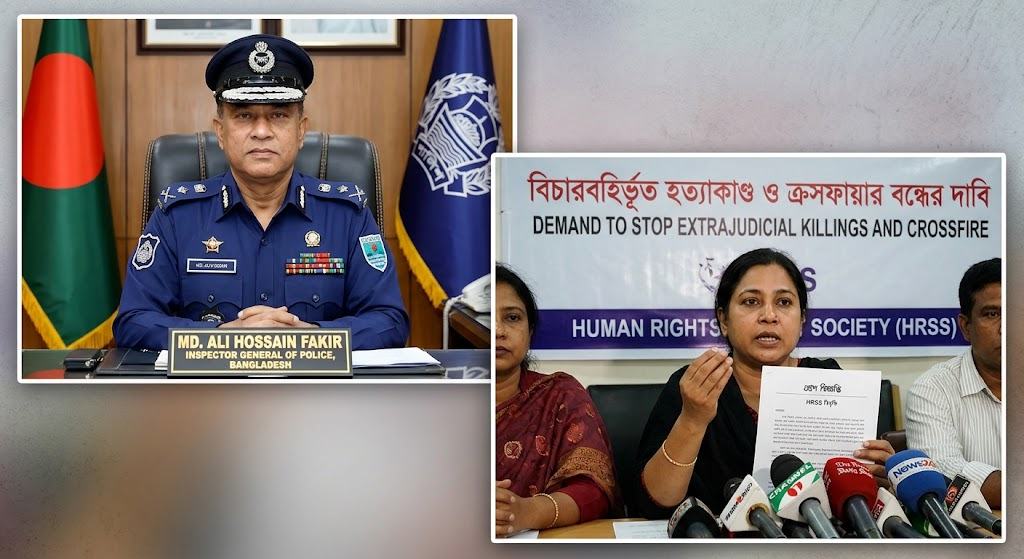 আইজিপির ‘ক্রসফায়ার’ বক্তব্যে এইচআরএসএসের উদ্বেগ ও নিন্দা