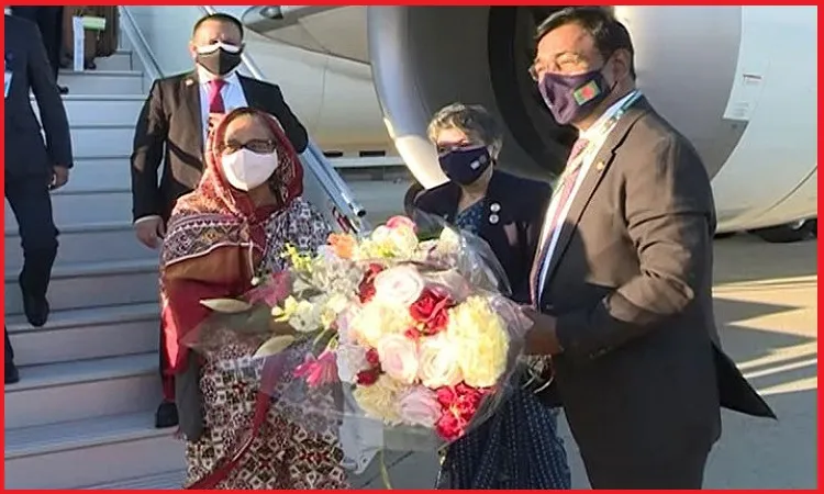 জাতিসংঘ অধিবেশনে যোগ দিতে নিউইয়র্কে প্রধানমন্ত্রী