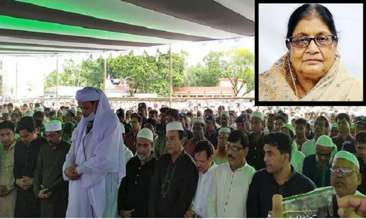 সৈয়দা সাজেদা চৌধুরীর প্রথম জানাজা সম্পন্ন