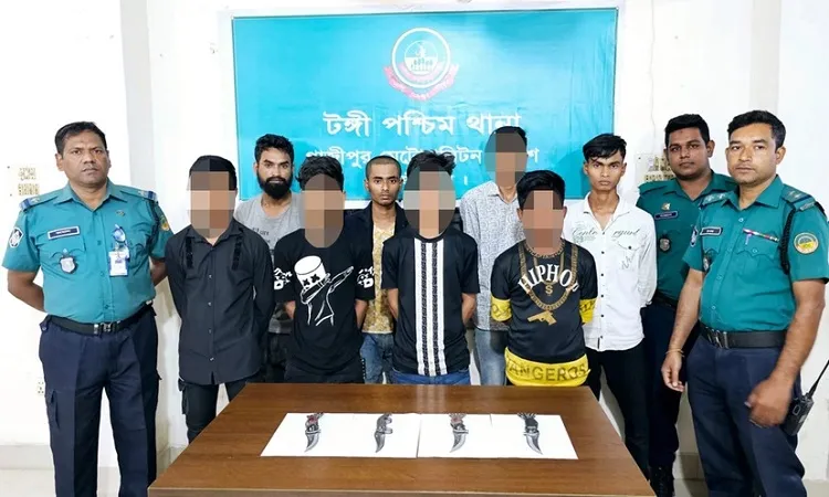 টঙ্গীতে ডাকাতির প্রস্তুতিকালে আটজন গ্রেপ্তার