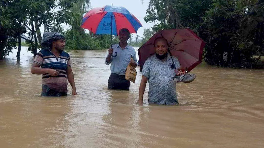 ফেনীতে দেড় মাসের ব্যবধানে তৃতীয় দফায় বন্যা, ডুবছে উঁচু এলাকাও