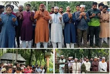 লক্ষ্মীপুরে ৩ শহীদের কবর জিয়াারত এবং পরিবারের সাথে সাক্ষাৎ করলেন : ড. রেজাউল করিম