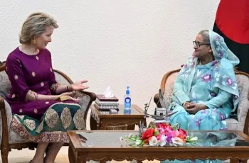 প্রধানমন্ত্রীর সঙ্গে সৌজন্য সাক্ষাৎ বেলজিয়ামের রানি মাথিল্ডের