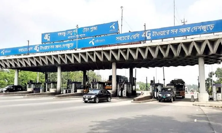 ২৪ ঘণ্টায় বঙ্গবন্ধু‌ সেতু‌তে সর্বোচ্চ টোল আদায়