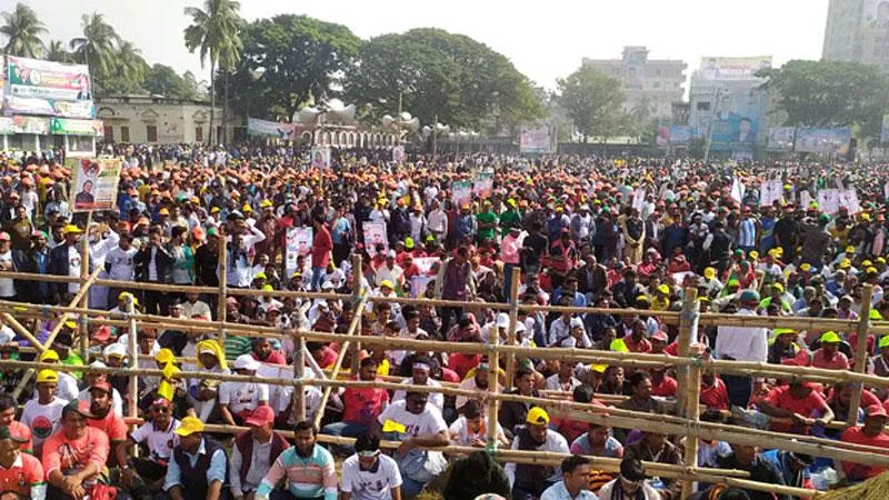 নির্ধারিত সময়ের আগেই বিএনপির গণসমাবেশ শুরু