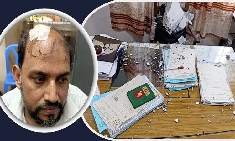 ছাদ খসে পড়ে দুদকের সহকারী পরিচালক আহত