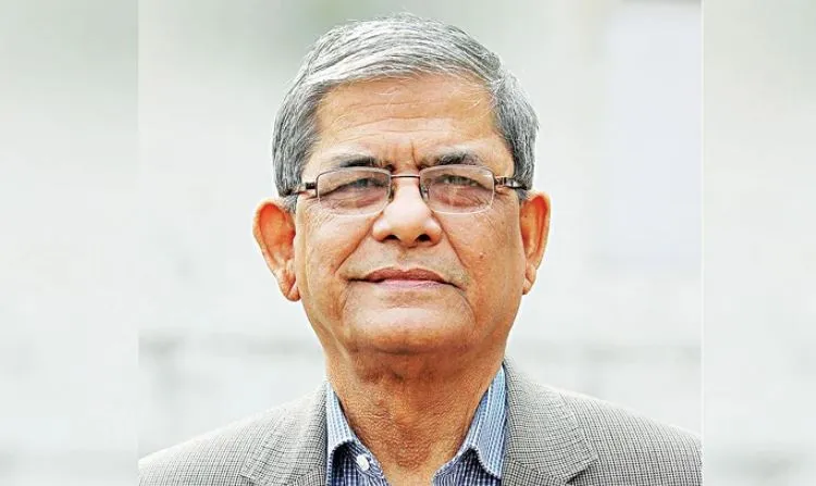 গ্রেফতার দেখিয়ে আদালতে নেওয়া হচ্ছে মির্জা ফখরুলকে