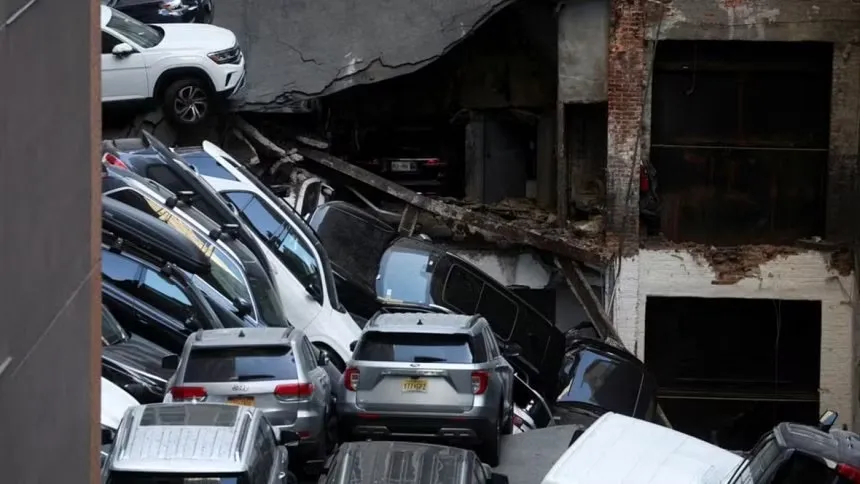 1 dead, 5 injured in Manhattan parking structure collapse