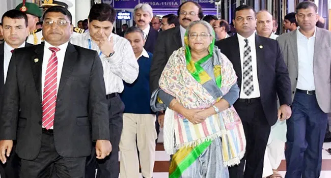 সফর শেষে দেশে ফিরেছেন প্রধানমন্ত্রী শেখ হাসিনা