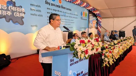হাত ধোয়া ও স্বাস্থ্যবিধিতেই সুস্থ প্রজন্ম গড়ে ওঠে: মীর শাহে আলম