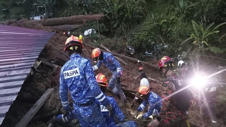 16 killed, 17 missing in Malaysia landslide