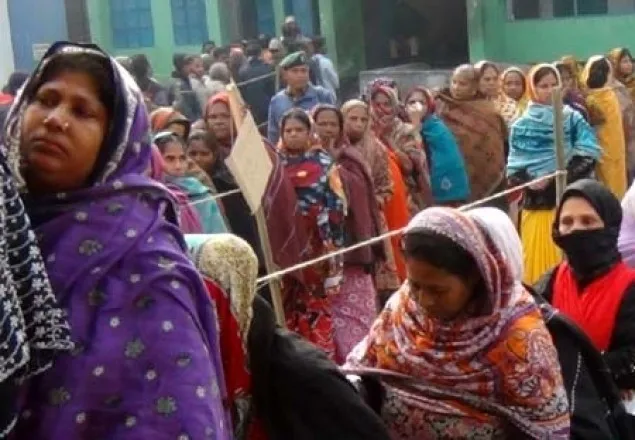 সৈয়দপুরে ৪ কেন্দ্রে ভোটগ্রহণ চলছে
