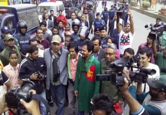 গুলশানে গণজাগরণ মঞ্চকে পুলিশের বাধা
