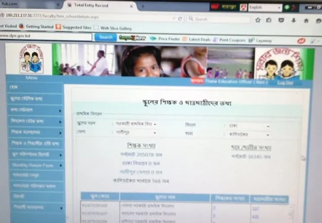 বিদ্যালয়ের সকল তথ্য ও পরিদর্শন কার্যক্রম অনলাইনে