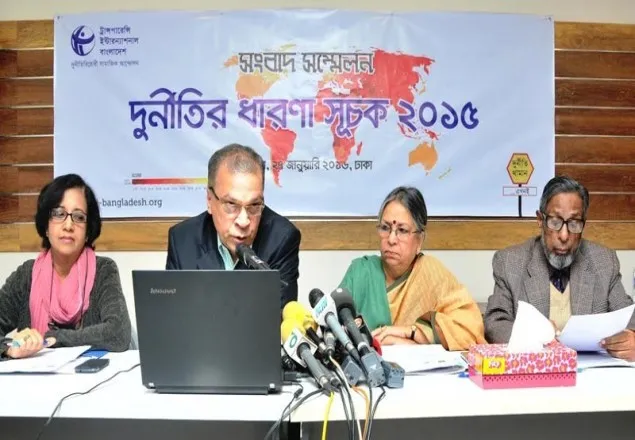 দুর্নীতিতে বাংলাদেশ ১৩তম: টিআইবি