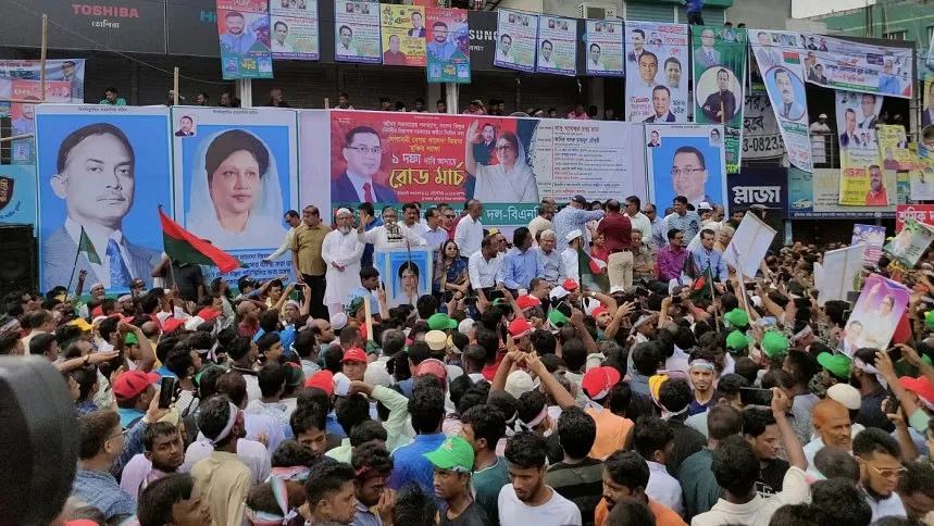 BNP's Bhairab-Sylhet road march underway