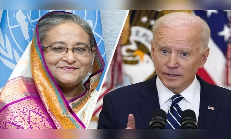 শোক প্রকাশ করে বাইডেন‌কে প্রধানমন্ত্রীর চি‌ঠি