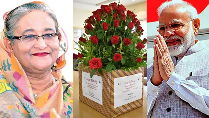 শেখ হাসিনার জন্মদিনে নরেন্দ্র মোদির শুভেচ্ছা