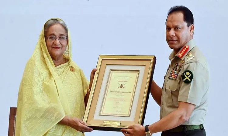 সেনাবাহিনী কাজের মাধ্যমে জনগণের আস্থা অর্জন করেছে : প্রধানমন্ত্রী