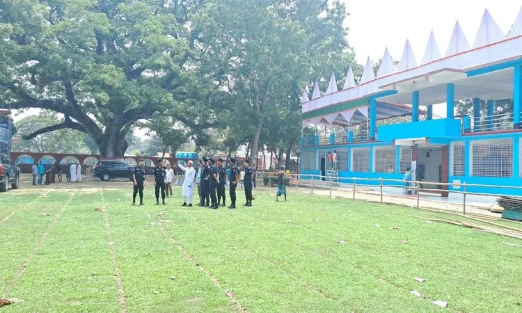 প্রস্তুত শোলাকিয়া ময়দান, থাকছে চার স্তরের নিরাপত্তা