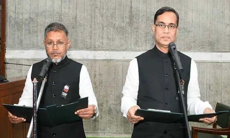 এমপি হিসেবে শপথ নিলেন সাজ্জাদুল হাসান ও মহিউদ্দিন বাচ্চু