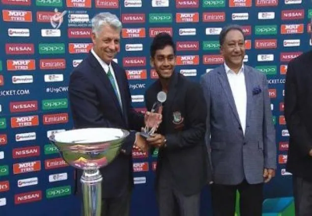 অনুর্ধ্ব-১৯ বিশ্বকাপে টুর্নামেন্ট সেরা মিরাজ