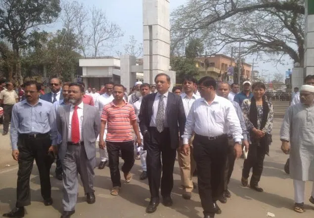মন্ত্রিপরিষদ সচিবের বেনাপোল বন্দর পরিদর্শন