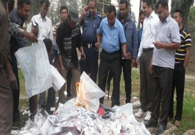 কালীগঞ্জে আজিজ বিড়ি কারখানায় ভ্রাম্যমান আদালতের অভিযান