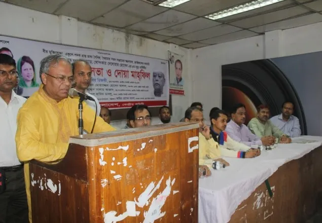 খোন্দকার দেলোয়ার হোসেন ছিলেন চেতনার বাতিঘর; রিজভী   