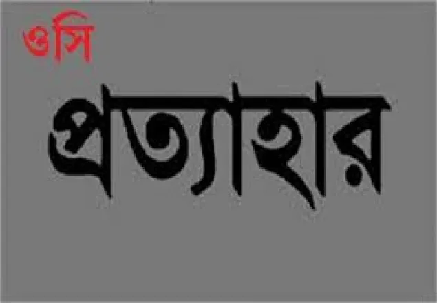বিমানবন্দর থানার ওসিকে প্রত্যাহার