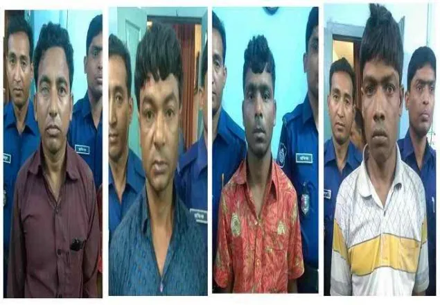 ফুলছড়িতে ডাকাত দলের ৪ সদস্য আটক