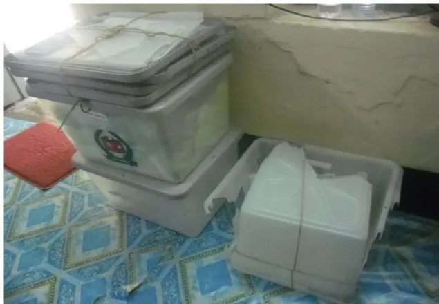 ভোটের আগেই নৌকার সিল মেরে ব্যাক্স ভর্তি 