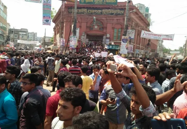 তনুর হত্যাকারীদের ফাঁসির দাবিতে কুমিল্লায় বিক্ষোভ