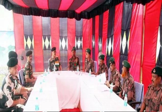 দামুড়হুদায় বিজিবি-বিএসএফ পতাকা বৈঠক