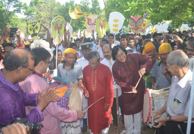ব্যতিক্রম আয়োজনে রাবির বর্ষবরণ 