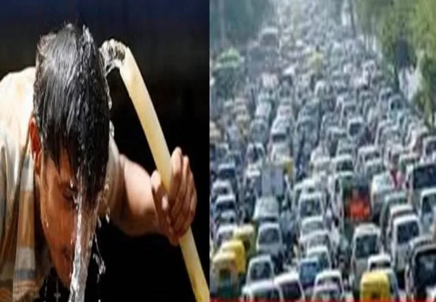 যানজট ও গরমে অতিষ্ঠ নগরবাসী