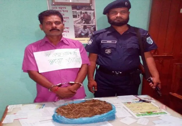 নীলফামারীতে গাঁজাসহ আটক ১