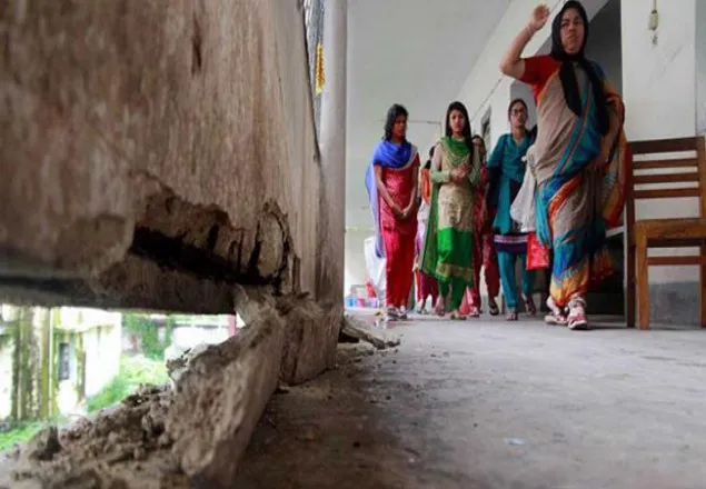 সিলেটে ঝুঁকিপূর্ণ ভবন ভাঙার কাজ শুরু