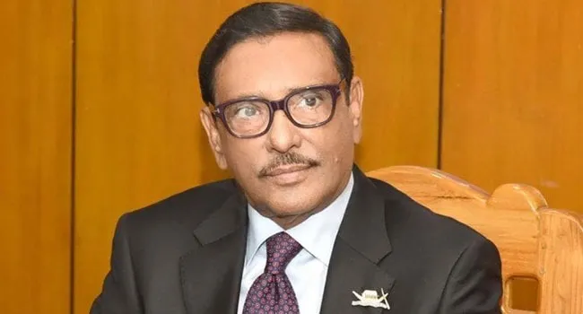শনিবার দেশে ফিরবেন ওবায়দুল কাদের