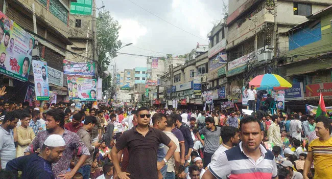 রাজধানীতে বিএনপির সমাবেশ চলছে