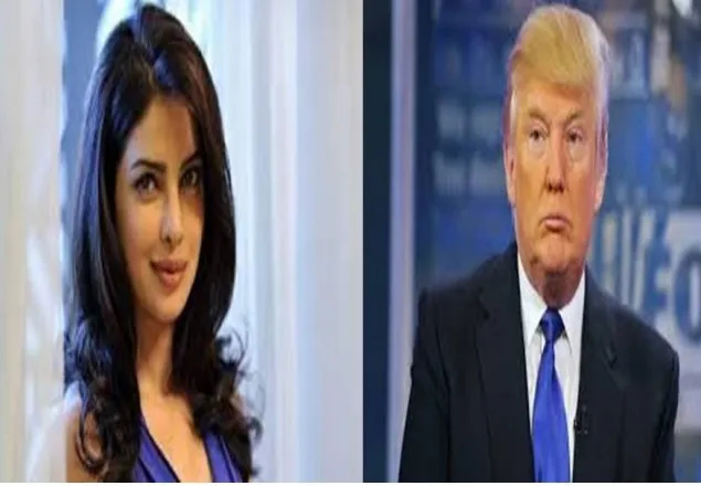 মঞ্চেই ট্রাম্পের বক্তব্যে প্রিয়াঙ্কার প্রতিবাদ