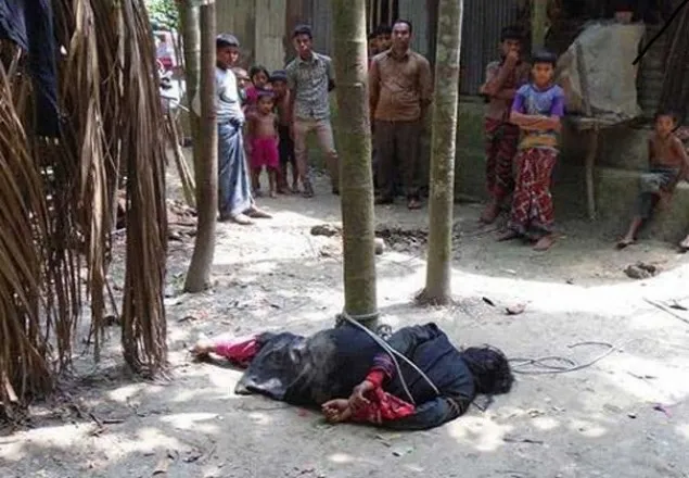 চরফ্যাশনে গাছে বেঁধে নারীকে নির্যাতন করল যুবলীগ নেতা!