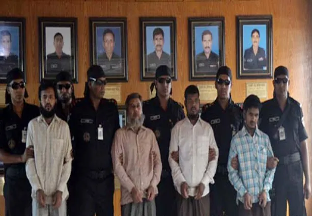 গ্রেপ্তারকৃত জেএমবির চার সদস্য রিমান্ডে