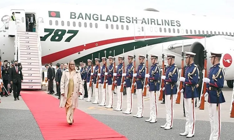 জাপান পৌঁছেছেন প্রধানমন্ত্রী