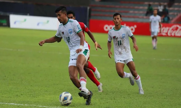 শেষ মুহূর্তের গোলে ড্র করল বাংলাদেশ
