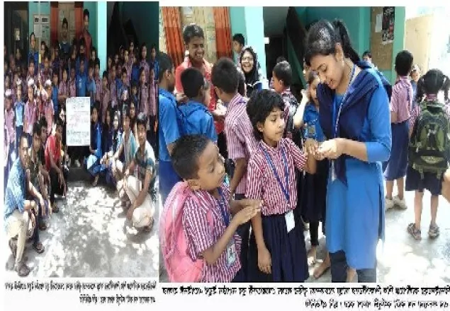 কালীগঞ্জে স্বাস্থ্য সচেতনতা বৃদ্ধিতে নখ কাটা কর্মসূচী পালন