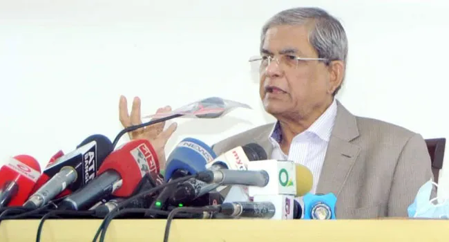 স্বাধীনতার ঘোষকের ম্যুরাল ভাঙ্গার মধ্য দিয়ে স্বাধীনতাকে অপমান করা হলো : মির্জা ফখরুল
