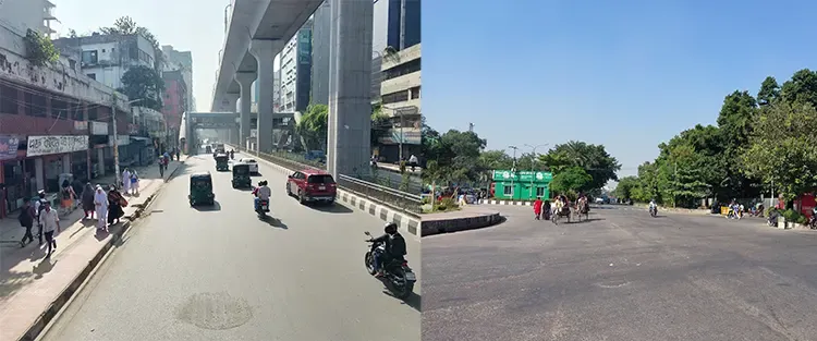 যাত্রীশূন্য টার্মিনাল, ঢাকায় গণপরিবহন কম