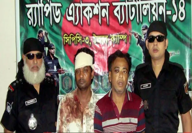 ব্রাহ্মণবাড়িয়ায় অস্ত্র-গুলিসহ ২ জন আটক