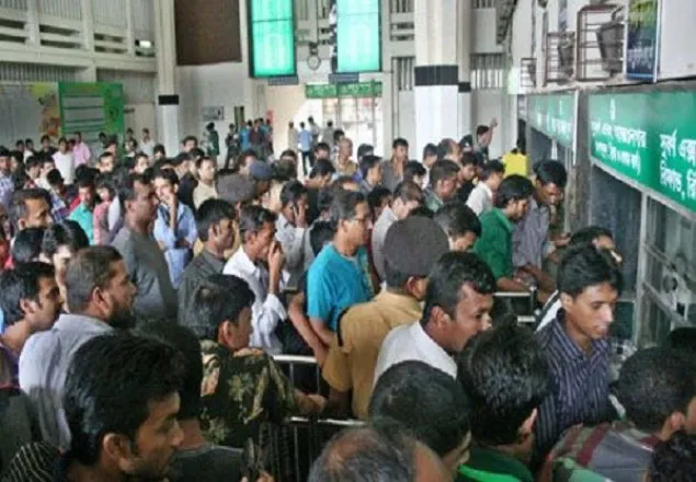 ৫ জুলাইয়ের ট্রেনের টিকিট বিক্রি সোমবার